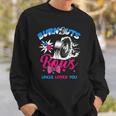 Burnouts Or Bows Gender Reveal Baby Party Announce Uncle Sweatshirt Gifts for Him