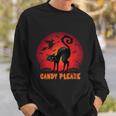 Candy Please Cat Halloween Quote Sweatshirt Gifts for Him