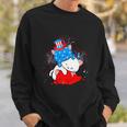 Cat Lovers American Flag 4Th Of July Funny Sweatshirt Gifts for Him