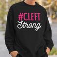 Cleft Lip Palate Strong Awareness Week Orofacial Hare-Lip Sweatshirt Gifts for Him