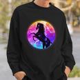 Colorful Retro 80S Eighties Lightning Galaxy Horse Sweatshirt Gifts for Him