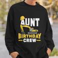 Construction Birthday Party Digger Aunt Birthday Crew Graphic Design Printed Casual Daily Basic Sweatshirt Gifts for Him