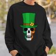 Cool St Patricks Day Irish Skull Sweatshirt Gifts for Him