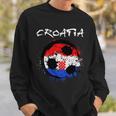 Croatia Soccer Ball Flag Sweatshirt Gifts for Him