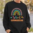 Cute School Counselor Rainbow Sweatshirt Gifts for Him