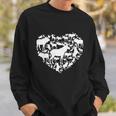 Cute Valentines Day Couple Heart Moose Animals Lover Gift Sweatshirt Gifts for Him