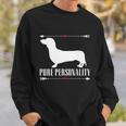 Dachshund Mom Wiener Doxie Mom Cute Doxie Graphic Dog Lover Gift Sweatshirt Gifts for Him