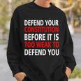 Defend Your Constitution Sweatshirt Gifts for Him