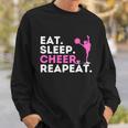 Eat Sleep Cheer Repeat Meaningful Gift Cheerleader Cheerleading Cheering Gift Sweatshirt Gifts for Him