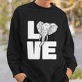 Elephant Love Gifts Cute Elephant Graphic Save Animal Lover Sweatshirt Gifts for Him