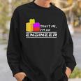 Engineer Kids Children Toy Big Building Blocks Build Builder Sweatshirt Gifts for Him
