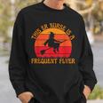 Er Nurse Frequent Flyer Witch Halloween Costume Sweatshirt Gifts for Him