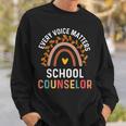Every Voice Matters School Counselor Counseling V2 Sweatshirt Gifts for Him