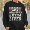 Extra Lives Funny Video Game Controller Retro Gamer Boys V10 Sweatshirt Gifts for Him