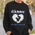 Father Baby Best Dad Daddy For 9 Years Happy Fathers Day Gift Graphic Design Printed Casual Daily Basic Sweatshirt Gifts for Him