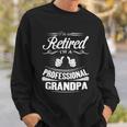 Fathers Day Gift Im Not Retired Im A Professional Grandpa Gift Sweatshirt Gifts for Him