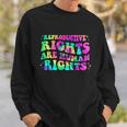 Feminist Aesthetic Reproductive Rights Are Human Rights Sweatshirt Gifts for Him