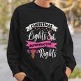 Feminist Christmas Lights And Reproductive Rights Pro Choice Funny Gift Sweatshirt Gifts for Him