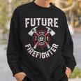 Firefighter Future Fire Dept Firefighter Thin Red Line Firefighter Lover V2 Sweatshirt Gifts for Him