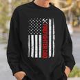 Firefighter Retro American Flag Firefighter Dad 4Th Of July Fathers Day Sweatshirt Gifts for Him