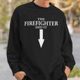 Firefighter The Firefighter Did It Firefighter Wife Pregnancy Sweatshirt Gifts for Him