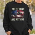 Firefighter The Legend Has Retired Fireman Firefighter _ Sweatshirt Gifts for Him