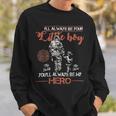 Firefighter Vintage Firefighter Dad & Son Daddy Fathers Day Sweatshirt Gifts for Him