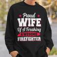 Firefighter Volunteer Fireman Firefighter Wife V3 Sweatshirt Gifts for Him