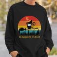 Flyquent Flyer Cat Halloween Quote Sweatshirt Gifts for Him