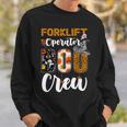Forklift Operator Boo Crew Ghost Funny Halloween Matching Sweatshirt Gifts for Him