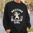 Funny Brother Of The Birthday Girl Unicorn Sweatshirt Gifts for Him
