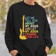 Funny Christian Bible Guitar Player Sweatshirt Gifts for Him