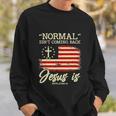 Funny Normal Isnt Coming Back But Jesus Is Revelation Sweatshirt Gifts for Him