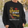 Funny Queen Was Born In February Happy Birthday To Me Leopard Shoe Gift Sweatshirt Gifts for Him