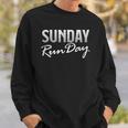 Funny Running With Saying Sunday Runday Sweatshirt Gifts for Him