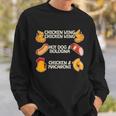 Funny Viral Chicken Wing Song Meme Sweatshirt Gifts for Him