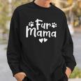 Fur Mama Paw Floral Design Dog Mom Mothers Day Sweatshirt Gifts for Him