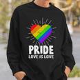 Gay Pride Love Is Love Lgbt Sweatshirt Gifts for Him