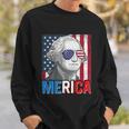 George Washington 4Th Of July Merica Men Women American Flag Sweatshirt Gifts for Him