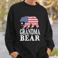 Grandma Bear Patriotic Flag Funny 4Th Of July Sweatshirt Gifts for Him