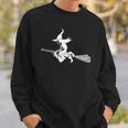 Halloween Funny Creepy Witch White Version For You Men Women Sweatshirt Graphic Print Unisex Gifts for Him