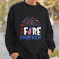 Happy 4Th Of July Little Firecracker Patriotic American Flag Sweatshirt Gifts for Him