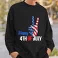 Happy 4Th Of July Peace America Independence Day Patriot Usa Gift Sweatshirt Gifts for Him