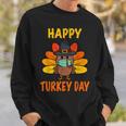 Happy Turkey Day Funny Thanksgiving 2021 Autumn Fall Season V3 Sweatshirt Gifts for Him