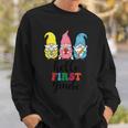 Hello First Grade School Gnome Teacher Students Graphic Plus Size Premium Shirt Sweatshirt Gifts for Him
