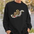 I Love Danger Noodles Ball Python Cute Graphic Design Printed Casual Daily Basic Sweatshirt Gifts for Him