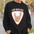 I Love Rock N Roll I Love Rockn Roll Devils Horn Sweatshirt Gifts for Him