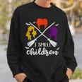 I Smell Children Funny Witch Halloween Lazy Costume Gift Sweatshirt Gifts for Him