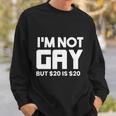 I’M Not Gay But $20 Is $ Sweatshirt Gifts for Him