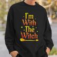 Im With The Witch Halloween Couple Matching Costume Sweatshirt Gifts for Him